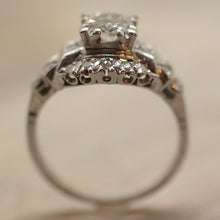 Circa 1920 Handmade Platinum & Transitional-Cut Diamond Ring