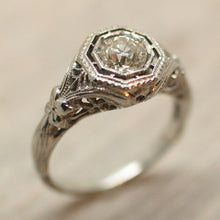 Circa 1920 18K Diamond Ring