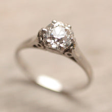 Circa 1920 Platinum 1.07ct. Diamond Ring