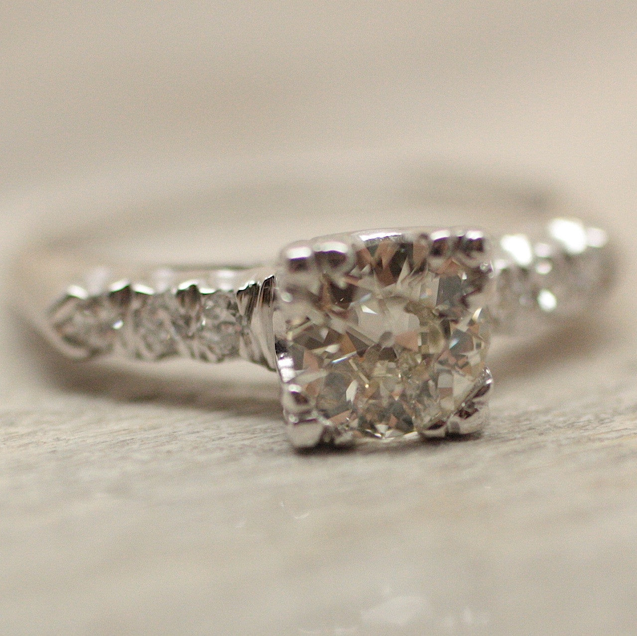 Circa 1920 .90Ct. Diamond Ring