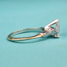 1960s-70s Pear and Baguette Diamond Ring