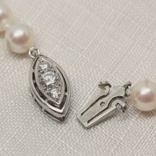 Circa 1950 Pearls with Diamond Clasp