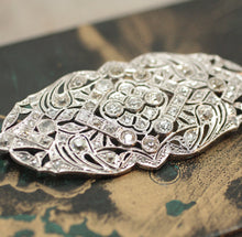 Circa 1900 Platinum & Diamond Brooch