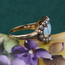 Opal and Natural Pearl Ring c1910