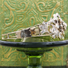 c1850 Rose Cut Diamond Floral Bangle