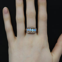 Opal and Natural Pearl Ring c1910