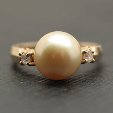 Circa 1970 14K Golden South Sea Pearl Ring
