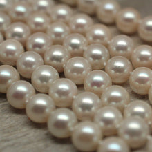 Circa 1950 3-Strand Pearl Necklace with Rubies and Diamonds
