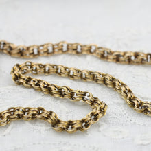 Long Victorian Double Cable Link Chain