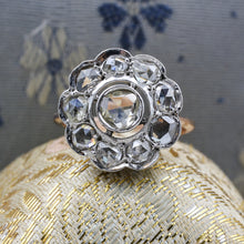 Early Victorian Rose-cut Diamond Cluster Ring