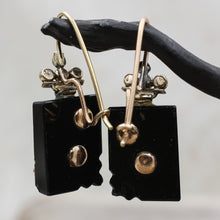 Victorian Onyx and Pearl Earrings