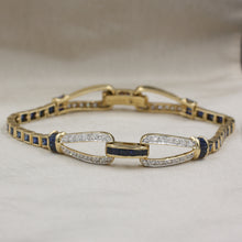 Fine Sapphire and Diamond Bracelet c1980