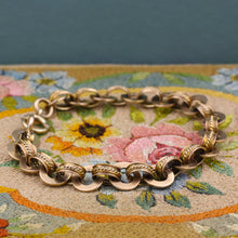 Retro Embellished Cable Link Bracelet c1940