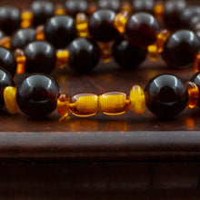 Bakelite and Amber Bead Necklace c1930