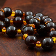 Bakelite and Amber Bead Necklace c1930