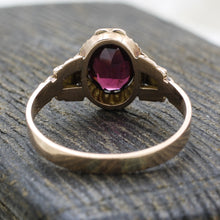 1860s Handmade Rhodalite Garnet Ring