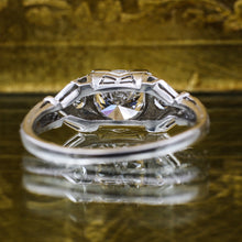 c1930 Handmade Deco Platinum .72 carat Diamond Ring