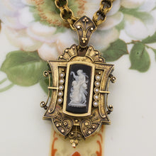 Victorian Handmade 14k Cameo Locket