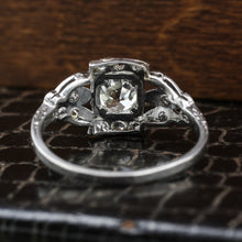 c1910 Handmade Platinum 1.16 Carat Certified Diamond Ring