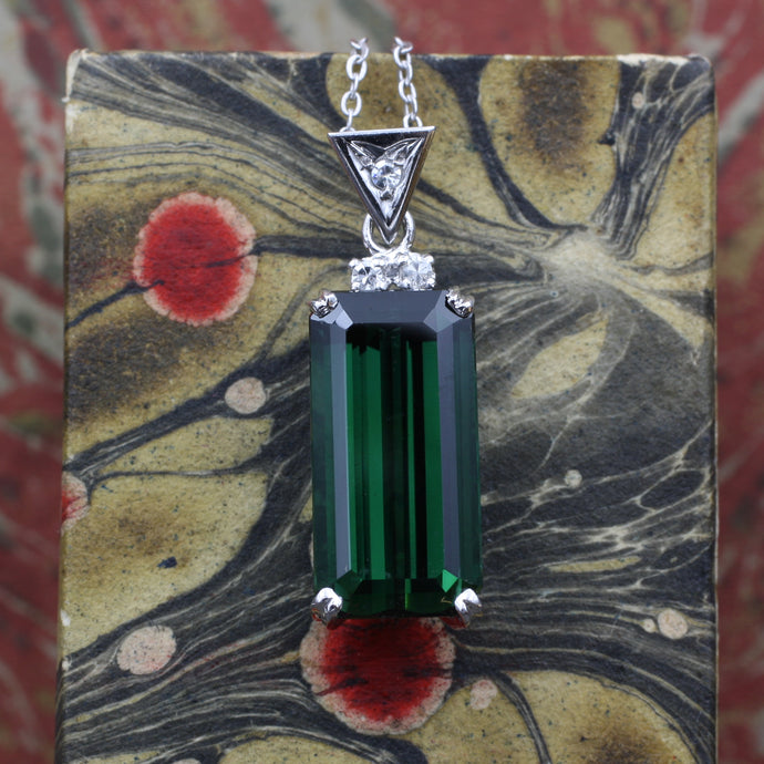 Green Tourmaline Pendant by H. Stern