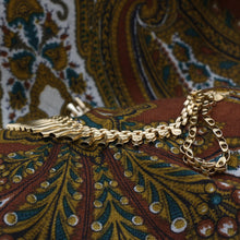 Gold Fringe Collar Necklace c1980