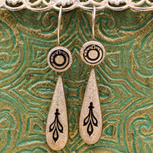c1870 10k Taille d'Epergné Drop Earrings