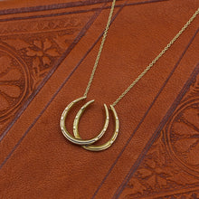 c1910 Double Horseshoe Pendant Necklace