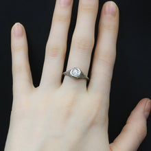 Old European Diamond Filigree Ring c1920
