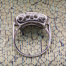 c1950 14k Retro Diamond Cocktail Ring
