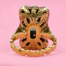 Georgian Revival Emerald Ring c1930
