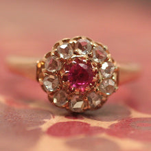 Circa 1890 Ruby & Diamond Ring