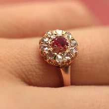 Circa 1890 Ruby & Diamond Ring