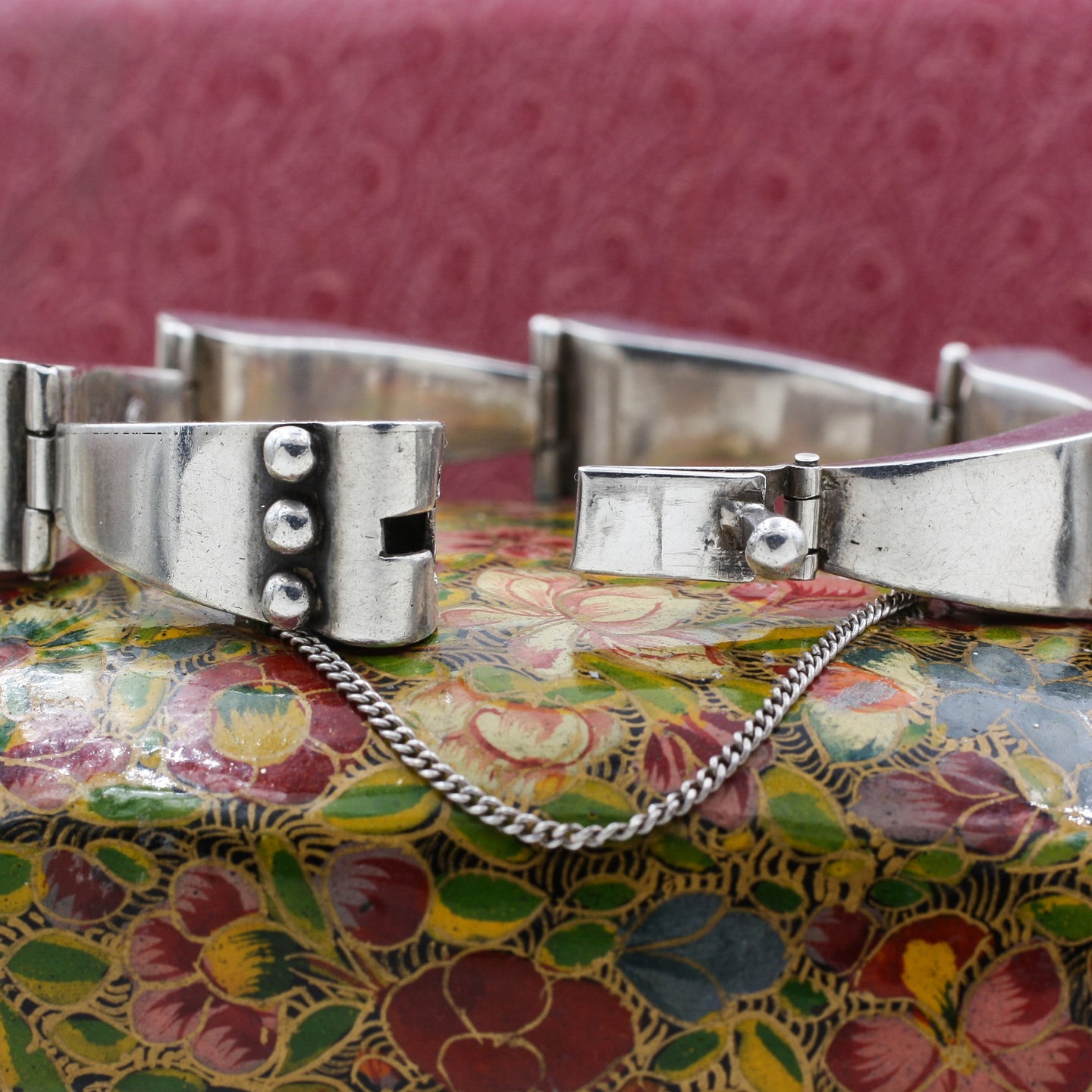 Sterling Belt Buckle Bracelet, Mexican Silver Store