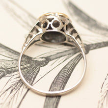 Circa 1900 Two-Tone Flower Shaped Diamond Ring