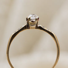 c1880 18k .28ct Old Mine Cut Diamond Ring