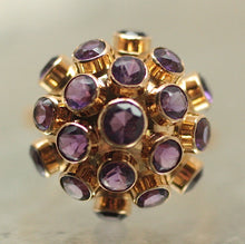 18K Gold & Amethyst Dome Ring