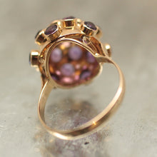 18K Gold & Amethyst Dome Ring