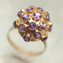 18K Gold & Amethyst Dome Ring