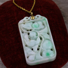 Carved Jade Pendant- Front View