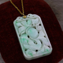 Carved Jade Pendant- Back View