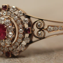 Circa 1900 Burmese Ruby & Diamond Bracelet