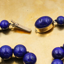 1930s-50s Lapis Lazuli Beaded Necklace