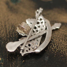 Circa 1930-1940 14K Diamond Crown Pin/Pendant