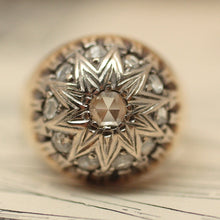 Circa 1870 Rose Cut Diamond Star Ring