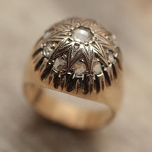 Circa 1870 Rose Cut Diamond Star Ring