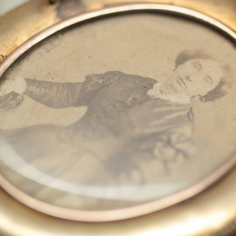 Circa 1870 Romulus & Remus Cameo with Photo