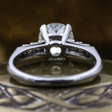 2.20 Carat Old European Cut Diamond Ring- Undercarriage 
