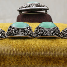 1920s-30s Chinese Export Jadeite and Silver Parure