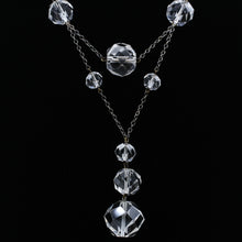 1930s Silver Crystal Necklace