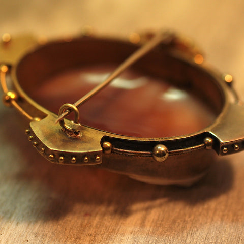 CIrca 1880 18K Cameo Brooch